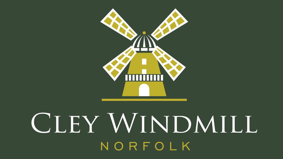 Cley Windmill Logo on green background
