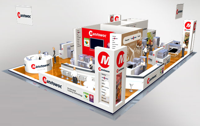 Manitowoc 3D Reverse Expo stand