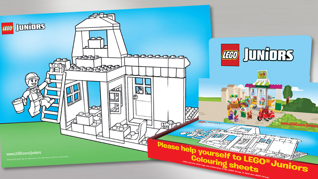 LEGO Juniors Packaging & Colouring Sheet