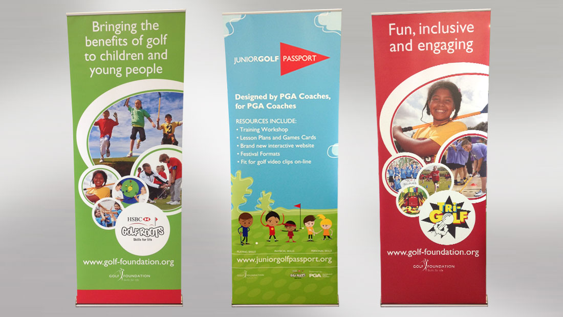 Golf Foundation Pull Up Banners