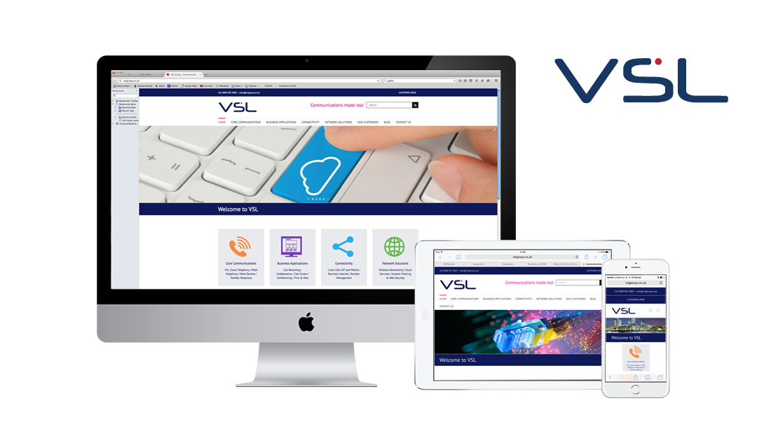 VSL Group responsive website